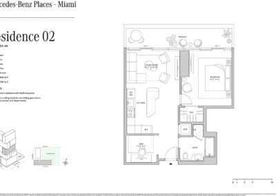 Mercedes Benz Brickell Residences Floor Plan, Residence 02