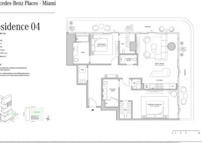 Mercedes Benz Brickell Residences Floor Plan, Residence 04