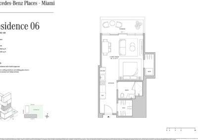 Mercedes Benz Brickell Residences Floor Plan, Residence 06