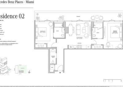 Mercedes Benz Brickell Residences Floor Plan, Residence 02